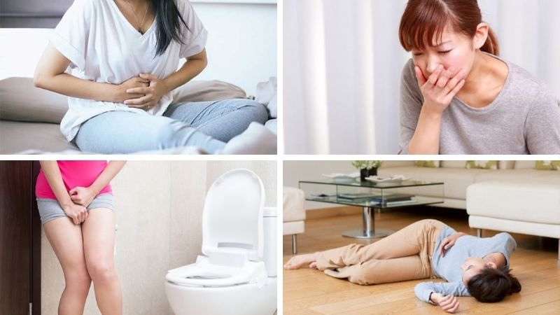 Minh họa các cấp độ rối loạn tiêu hóa