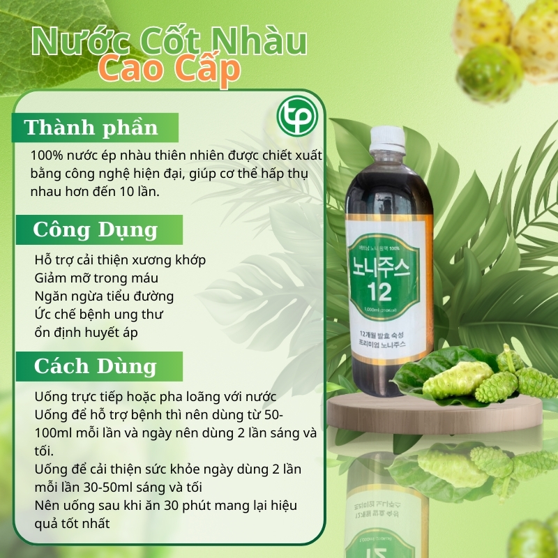 cong dung cua nuoc cot nhau nguyen chat