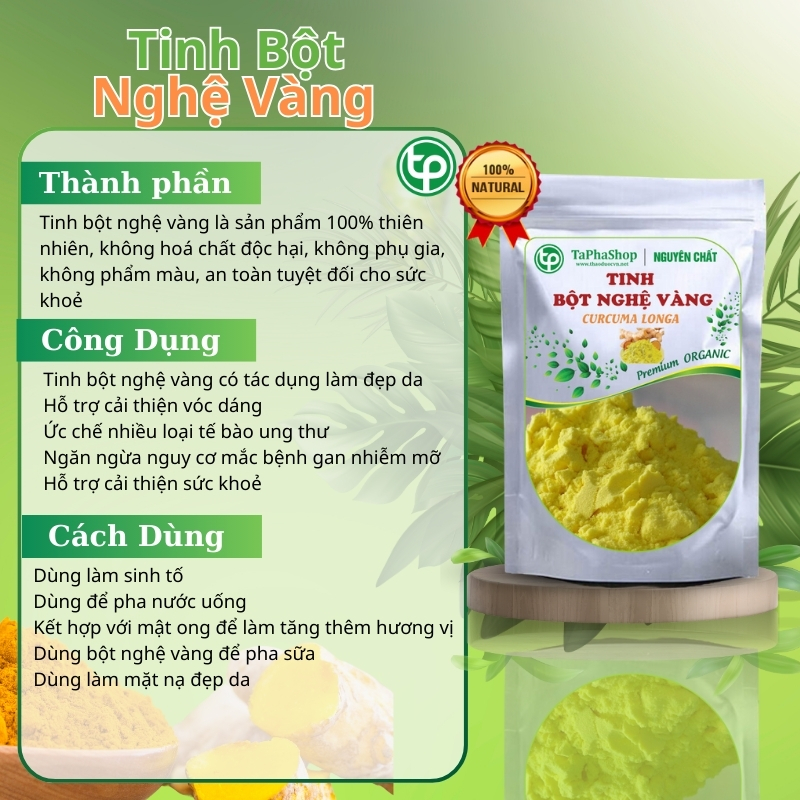 Công dụng của tinh bột nghệ vàng