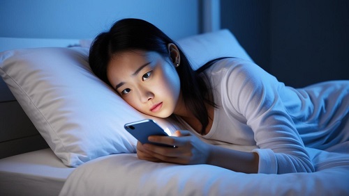 Tránh sử dụng điện thoại trước khi ngủ