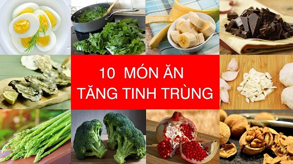 Thực phẩm và tình trạng tinh trùng yếu