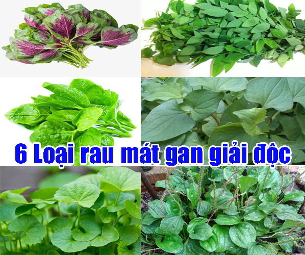 Rau xanh giúp tăng cường sức khỏe lá gan
