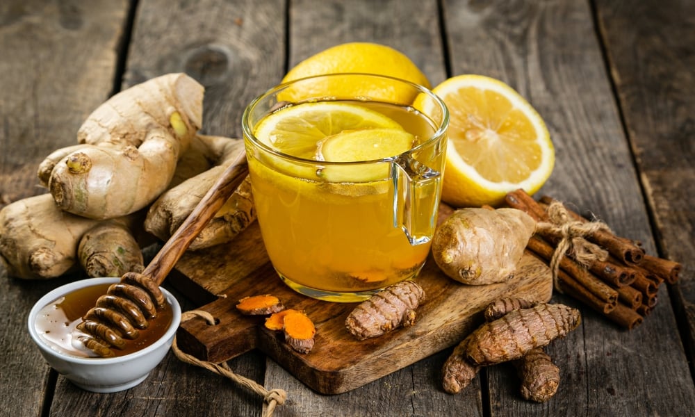 Trà gừng mật ong THAPHACO hỗ trợ tiêu hóa, giảm đầy hơi, chướng bụng
