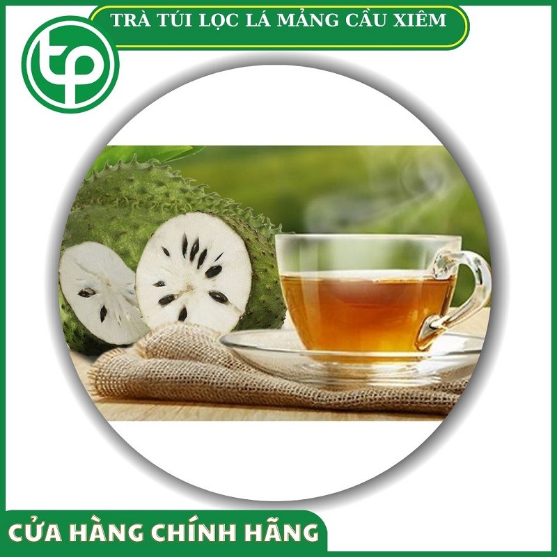 Trà túi lọc lá mãng cầu xiêm hỗ trợ điều trị viêm gan