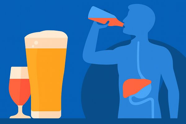 So sánh tác động của rượu bia: người viêm gan kiêng và không kiêng