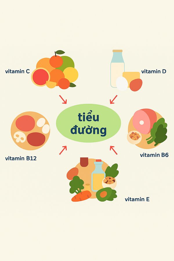 Các loại vitamin cần thiết cho người tiểu đường