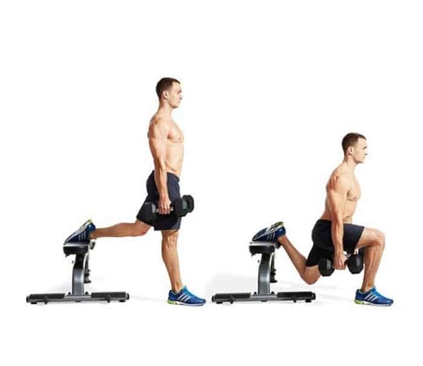Bài tập thân dưới giúp tăng Testosterone hiệu quả. Minh họa: Động tác Squat với tạ.