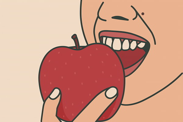 Bữa ăn lành mạnh giúp làm sạch răng miệng tự nhiên