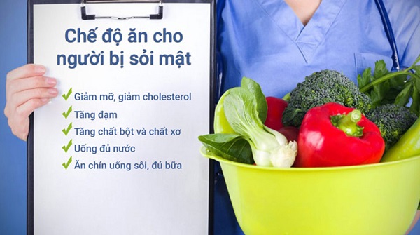 Thực đơn cho người sỏi mật và các món ăn nên tránh