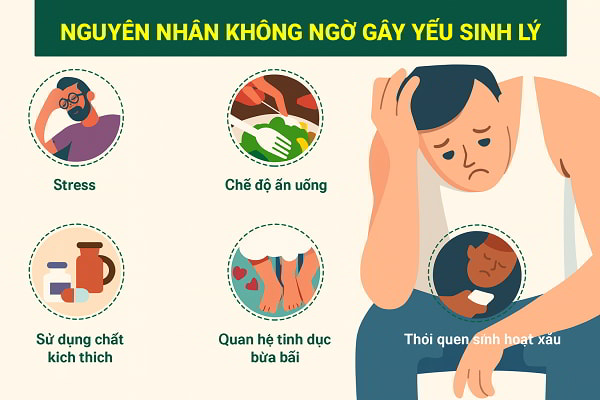 Các yếu tố ảnh hưởng đến sức khỏe sinh lý nam
