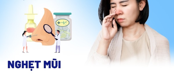 Hình mô tả nghẹt mũi kéo dài – Tình trạng phổ biến ảnh hưởng đến sức khỏe