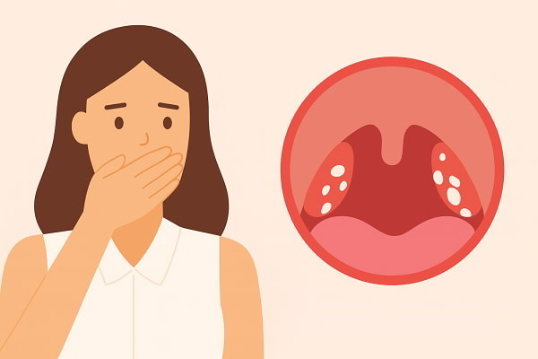 Viêm amidam có mủ gây hôi miệng - mối nguy tiềm ẩn cho hô hấp