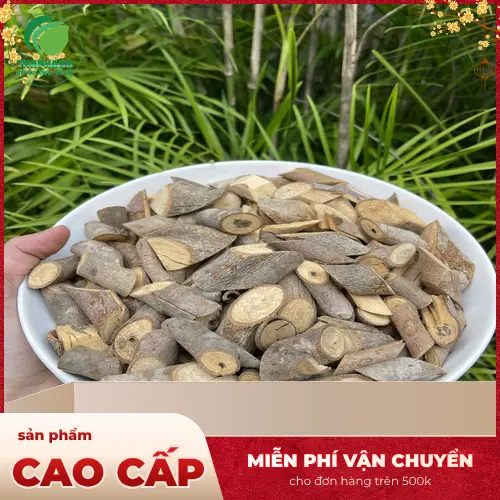 Hình ảnh cây an xoa khô đã được sơ chế