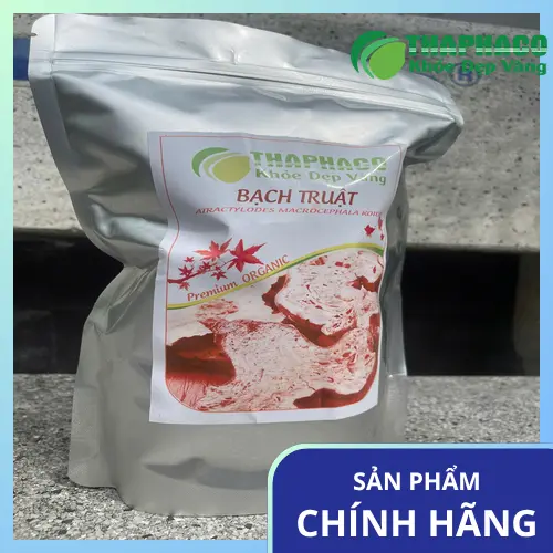 Bạch truật khô đã được thái lát và đóng gói cẩn thận
