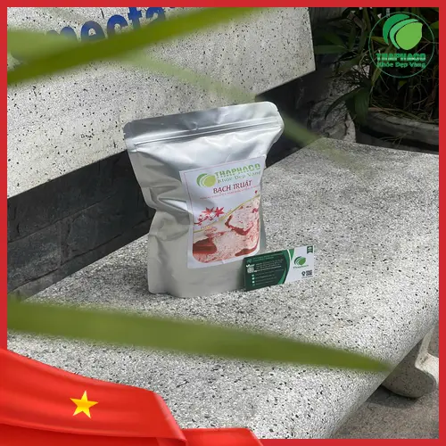Bạch truật khô được chế biến và đóng gói cẩn thận tại Tấn Phát