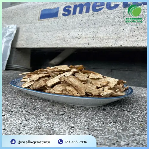 Bạch truật đã thái lát chuẩn bị sắc