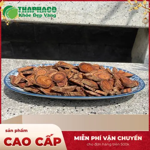 Hình ảnh minh họa lát cắt Kê Huyết Đằng khô chất lượng