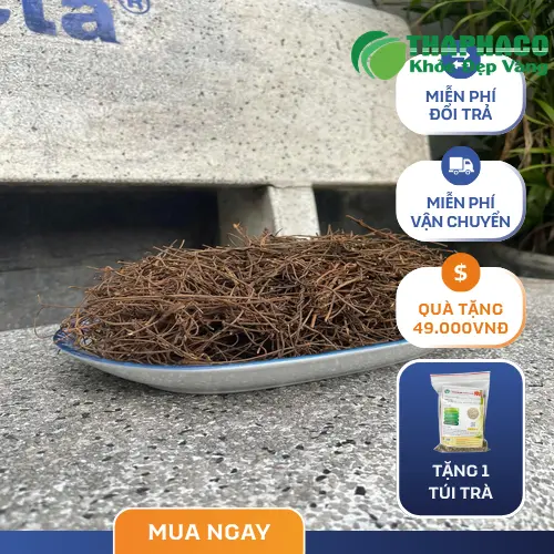 Dây tơ hồng sấy khô được đóng gói cẩn thận, đảm bảo vệ sinh và chất lượng