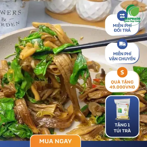 Món nấm lộc nhung xào sả ớt chay thơm ngon