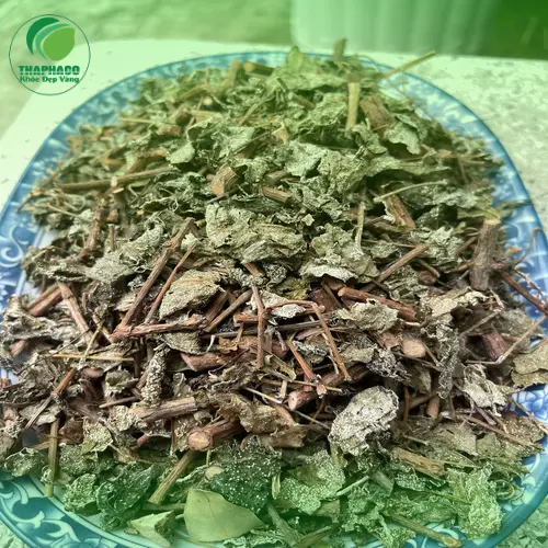 Hình ảnh chè dây khô chất lượng, có phấn trắng tự nhiên