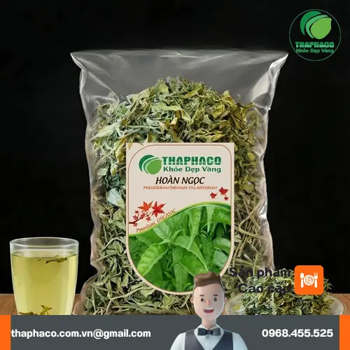 Lá Hoàn Ngọc khô được đóng gói cẩn thận
