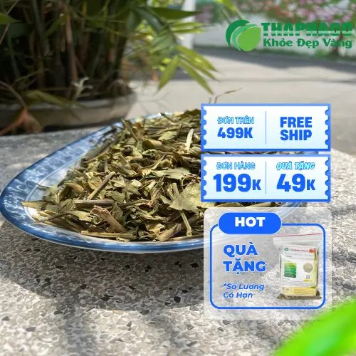 Nguyên liệu chuẩn bị để pha trà lá Hoàn Ngọc khô