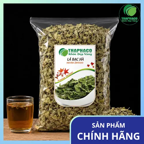 Lá bạc hà tươi xanh