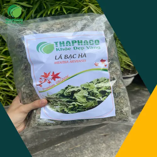 Một cốc trà bạc hà nóng hổi