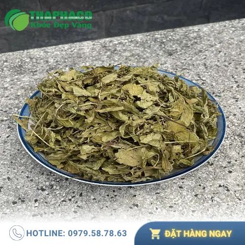 Lá bạc hà khô được đóng gói