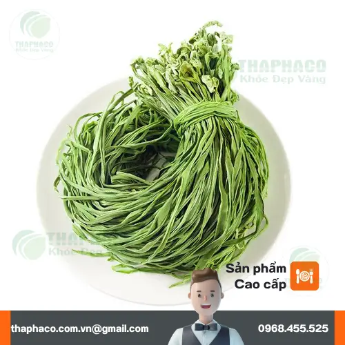 Sơ chế rau tiến vua khô