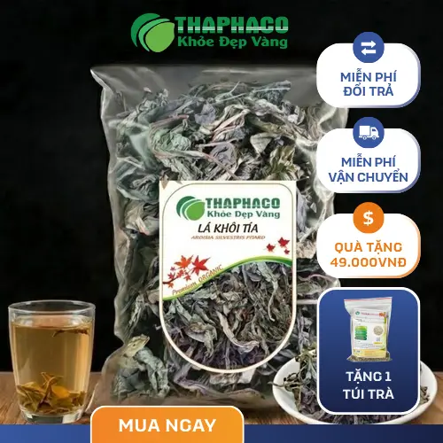 Hình ảnh Lá Khôi Tía sấy khô, nguyên liệu cho trà thảo mộc