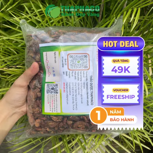 Sản phẩm táo mèo khô của THAPHACO được đóng gói cẩn thận, đảm bảo chất lượng.