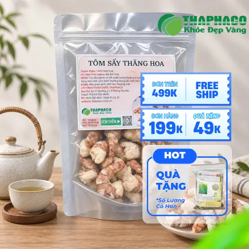 Tôm sấy thăng hoa nguyên liệu tiện lợi cho bữa ăn gia đình