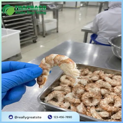 Quy trình sản xuất tôm sấy thăng hoa bằng công nghệ hiện đại