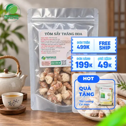Món ăn ngon chế biến từ tôm sấy thăng hoa